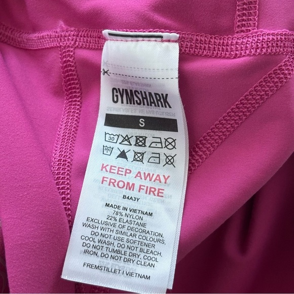 Gymshark Legacy Ruched Tight Pink Adjustable Side Workout Shorts SOLD OUT ONLINE - Picture 11 of 12